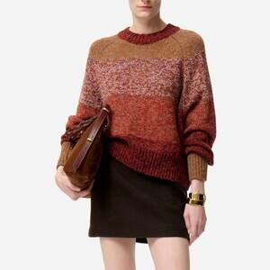 NEW VANESSABRUNO fausto crew sweater in multi